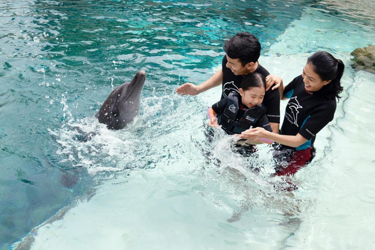 Resorts World Sentosa - Hotel Singapur Dış mekan fotoğraf Dolphin Interaction