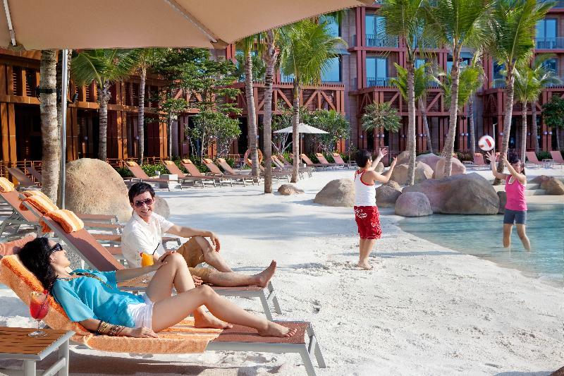 Resorts World Sentosa - Hotel Singapur Dış mekan fotoğraf The beach at the Atlantis Paradise Island
